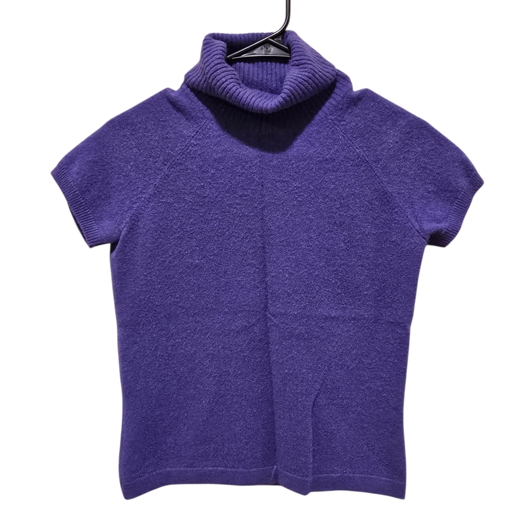 Lord & Taylor 100% Cashmere Short Sleeve Turtleneck Size Small